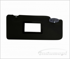 QUEBRA-SOL FIAT UNO LUXO 1984 ATÉ 2004 PRETO COM ESPELHO LADO PASSAGEIRO 