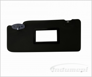 QUEBRA-SOL FIAT UNO LUXO 1984 ATÉ 2004 PRETO COM ESPELHO LADO MOTORISTA 